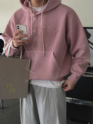 letter hooded sweater