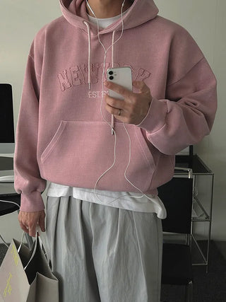 letter hooded sweater