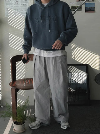 letter hooded sweater