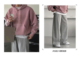 letter hooded sweater
