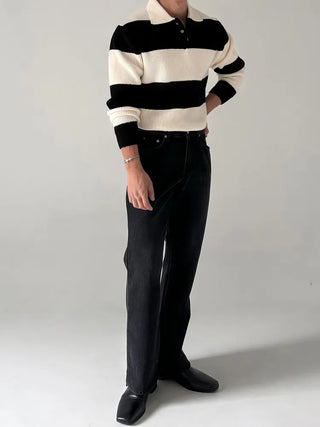 black slit jeans