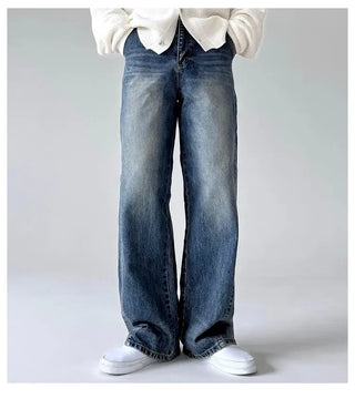blue washed jeans