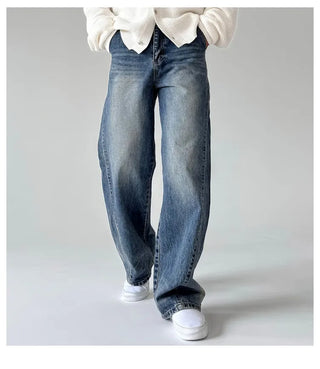 blue washed jeans