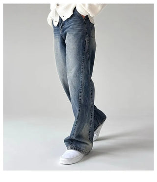 blue washed jeans