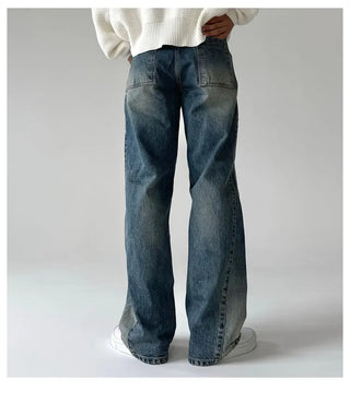 blue washed jeans