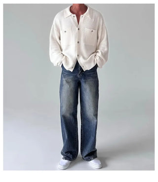 blue washed jeans