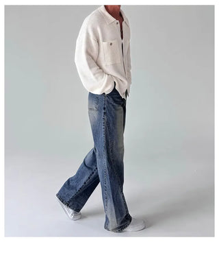 blue washed jeans