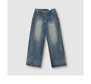 blue washed jeans