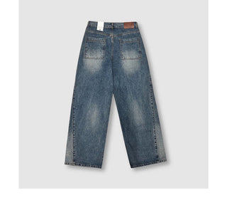 blue washed jeans