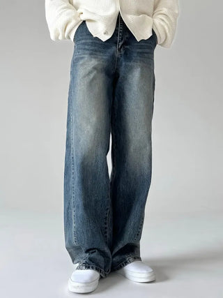blue washed jeans