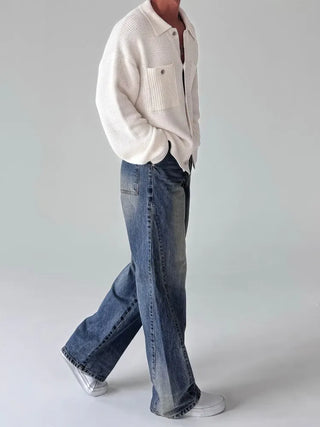 blue washed jeans