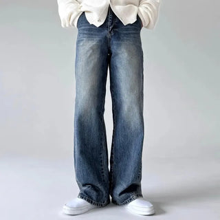 blue washed jeans
