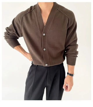 V-neck cardigan