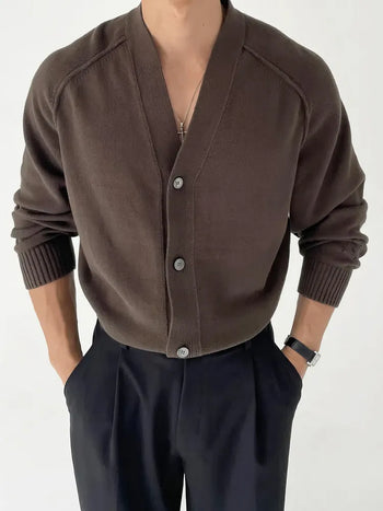 V-neck cardigan