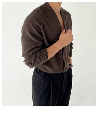 V-neck cardigan