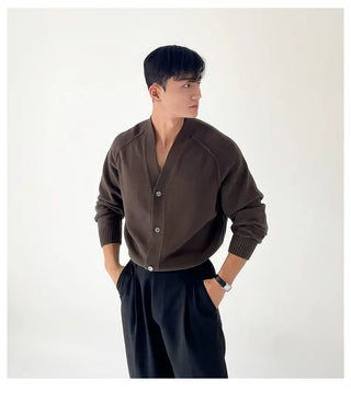 V-neck cardigan