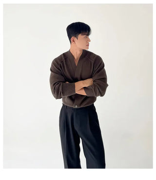 V-neck cardigan