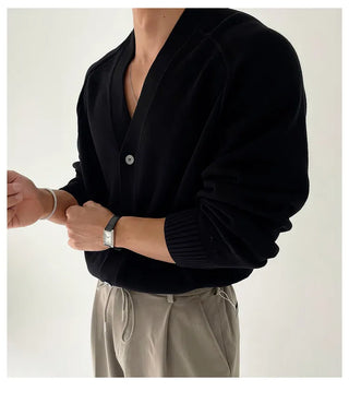V-neck cardigan