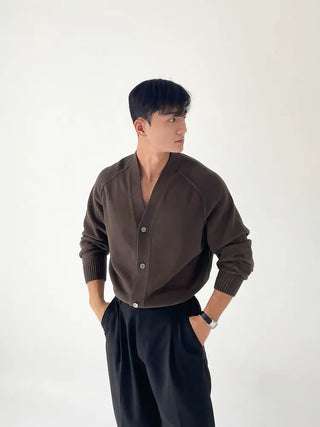 V-neck cardigan