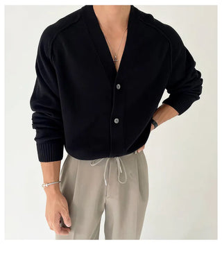 V-neck cardigan
