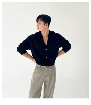 V-neck cardigan