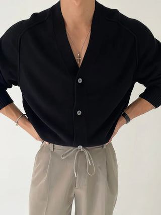 V-neck cardigan