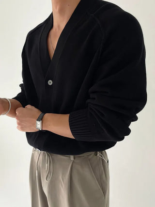 V-neck cardigan