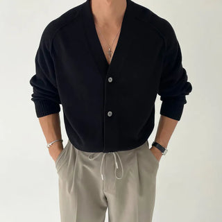 V-neck cardigan