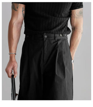 double pleated pants