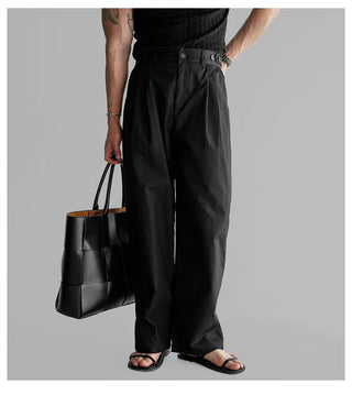 double pleated pants