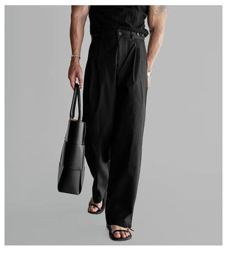 double pleated pants