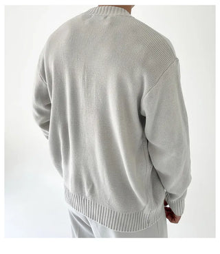 knit zipper cardigan