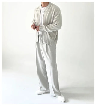 knit zipper cardigan