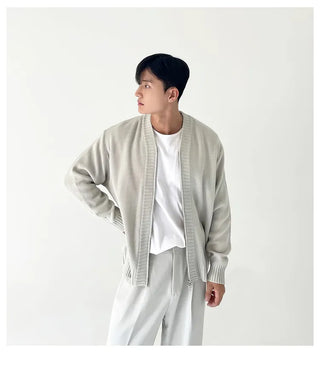 knit zipper cardigan