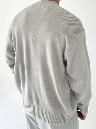 knit zipper cardigan