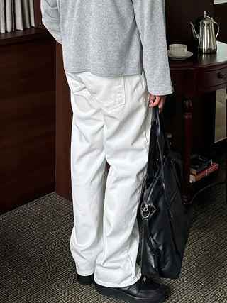 white machete jeans