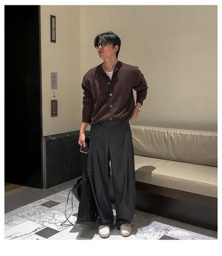brown cardigan