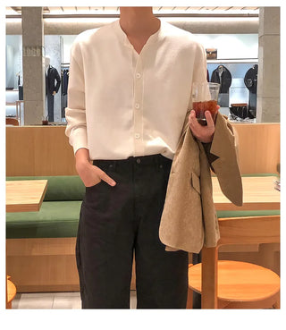 brown cardigan