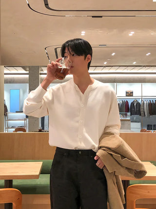brown cardigan