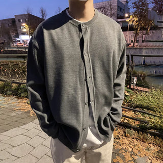 brown cardigan