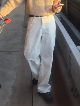 white jeans