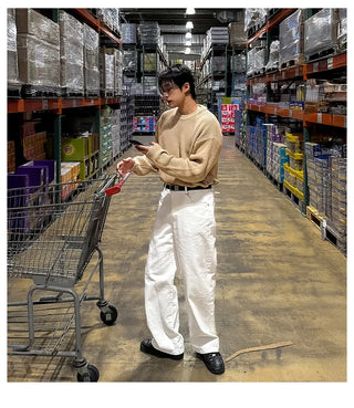 white jeans