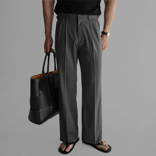 black draped pants