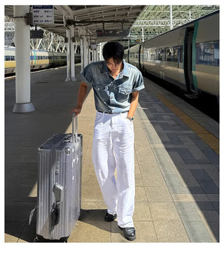 linen straight pants