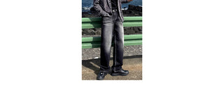 black washed jeans
