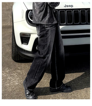 black washed jeans