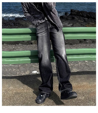 black washed jeans