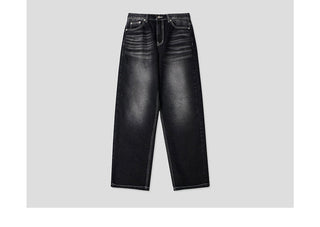 black washed jeans