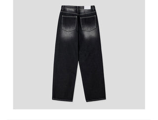 black washed jeans