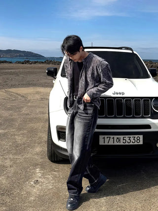 black washed jeans